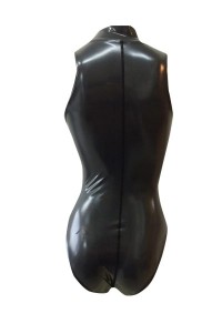 SKTF023 chest tight zipper jumpsuit front view